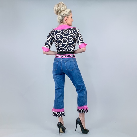 Cropped Jacket and Pants Two Piece Matching Set - Picture 5 of 8